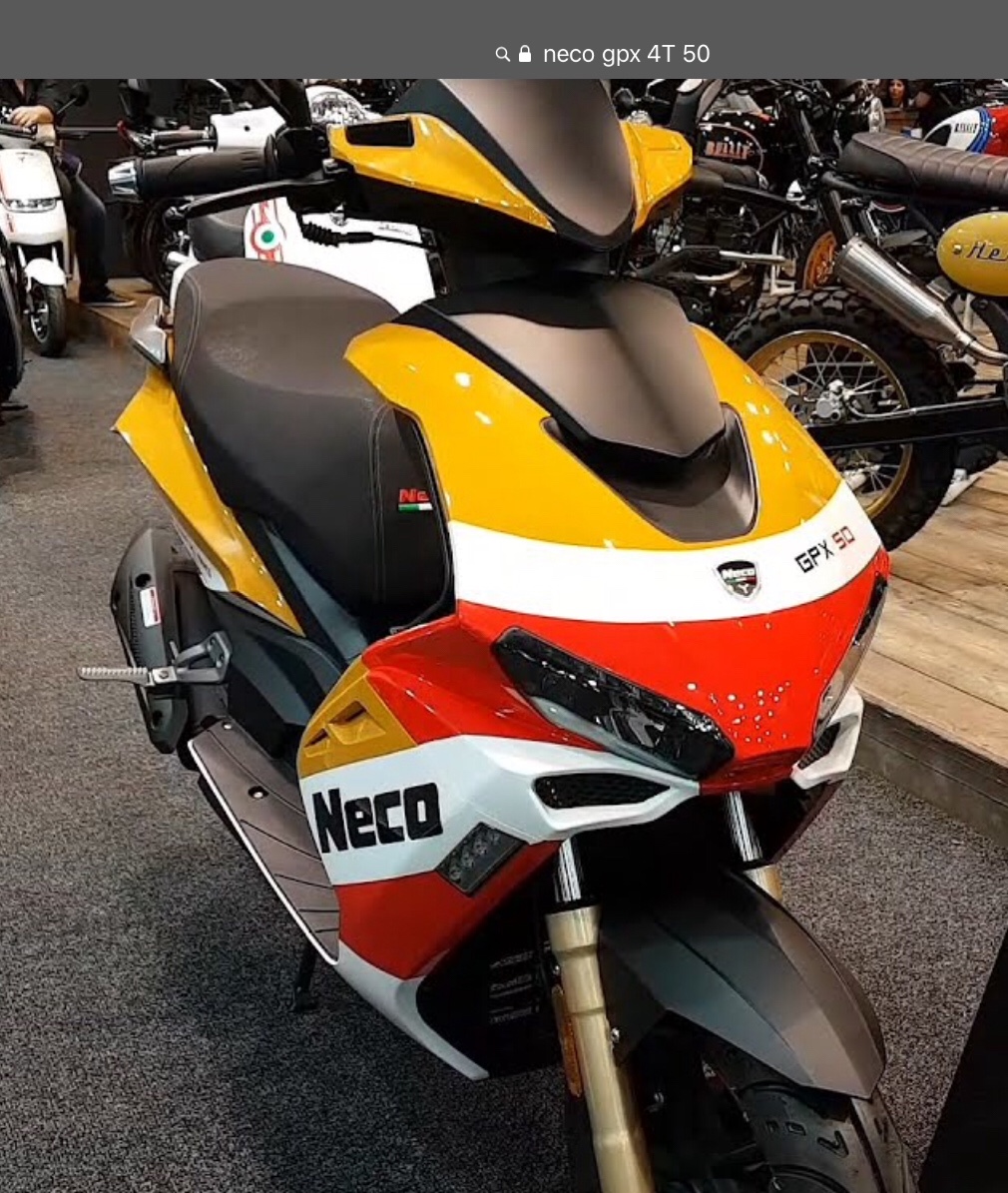 Neco GPX 4T air cooled 50 cc scooter euro 5 - De Bondt